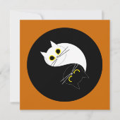 YOGA DAY STUDIO EINLADUNG - Funny Cat Card (Vorderseite)