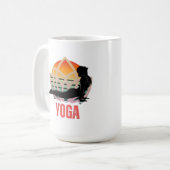 Yoga: Den Fluss verkraften Kaffeetasse (Vorderseite Links)