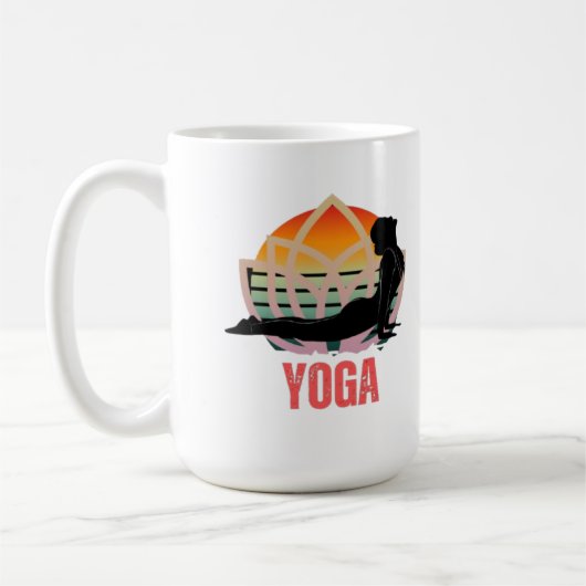 Yoga: Den Fluss verkraften Kaffeetasse (Links)