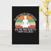 Yoga - Der Körper profitiert von der Bewegung Karte (Gelbe Blume)