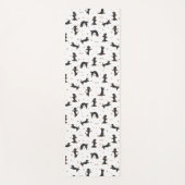 Yoga der kurzhaarigen Dackel Yogamatte (Vorderseite)