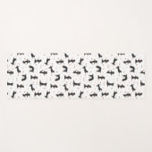 Yoga der kurzhaarigen Dackel Yogamatte (Vorderseite (Horizontal))