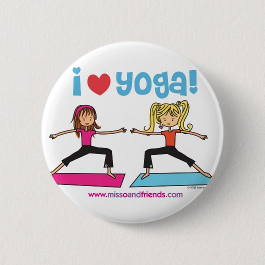 Yoga der Liebe I Button (Vorderseite)