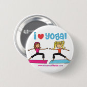 Yoga der Liebe I Button (Vorne & Hinten)