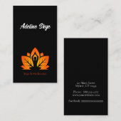 Yoga-Design Visitenkarte (Vorne/Hinten)