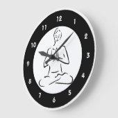 Yoga Design Wall Clock Große Wanduhr (Winkel)
