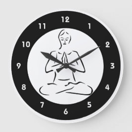 Yoga Design Wall Clock Große Wanduhr