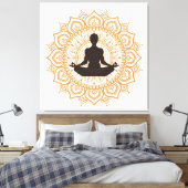 Yoga (Dhyana mudra) Leinwanddruck (Insitu (Schlafzimmer))