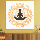 Yoga (Dhyana mudra) Leinwanddruck (Insitu (Wohnzimmer))