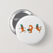 Yoga, die Karotten-Pose-Meditation Button (Vorne & Hinten)