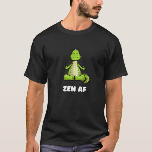 Yoga-Dinosaur Zen AF meditierend ruhig entspannt A T-Shirt