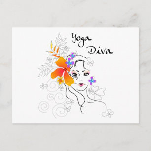 Yoga Diva Gift Postkarte