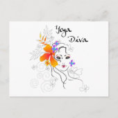 Yoga Diva Gift Postkarte (Vorderseite)