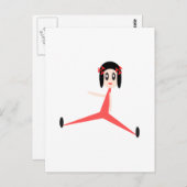 "Yoga Diva" Postkarte (Vorne/Hinten)