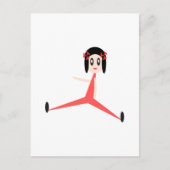"Yoga Diva" Postkarte (Vorderseite)