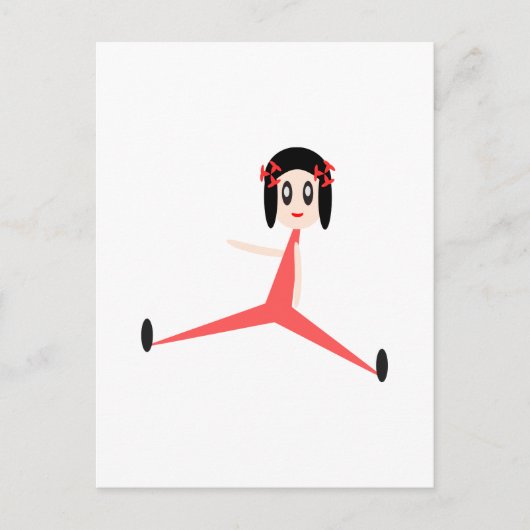 "Yoga Diva" Postkarte (Vorderseite)