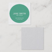 Yoga Doacher Blue Yoga Instructor modern Quadratische Visitenkarte (Vorne/Hinten)