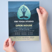 Yoga Doacher Meditation Pose Bodhi Leaf Open House Flyer (Hand)