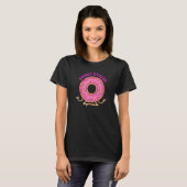 Yoga Donut Stress Meditation Sukhasana Pose T-Shirt (Vorne ganz)