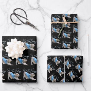 Yoga Downward Dog - Seien Sie das Energieangebot Geschenkpapier Set