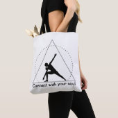 Yoga-Dreieckspose-Emblem Tasche (Von Nahem)