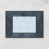 Yoga Dunes Visitenkarte (Rückseite)