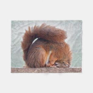 Yoga-Eichhörnchen-Fleece-Decke Fleecedecke
