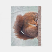 Yoga-Eichhörnchen-Fleece-Decke Fleecedecke (Vorderseite)