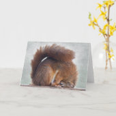 Yoga-Eichhörnchenkarte Karte (Gelbe Blume)