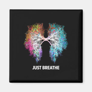 Yoga Einatmen Ausatmen Natur Lunge Magnet