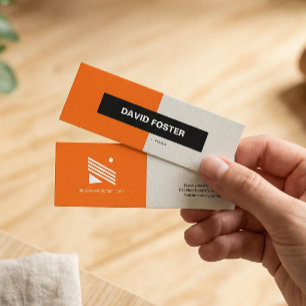 Yoga - Einfach Elegant Stylisch Mini Visitenkarte