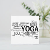 YOGA Einladung (Stehend Vorderseite)