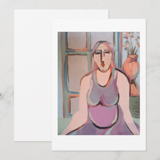 Yoga! Einladung (Vorne/Hinten)