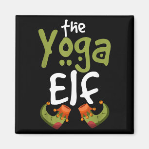 Yoga Elf Funny Weihnachts Weihnachts-Weihnachts-Pa Magnet