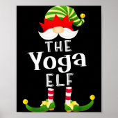 Yoga Elf Group Christmas Funny Pajama Party Poster (Vorne)
