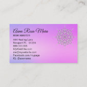 *~* Yoga Energy Heiler Massage Reiki Meditation Visitenkarte (Rückseite)