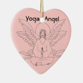 Yoga-Engel Keramikornament (Rechts)