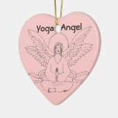 Yoga-Engel Keramikornament (Links)