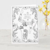 Yoga-Farbkarte Karte (Gelbe Blume)