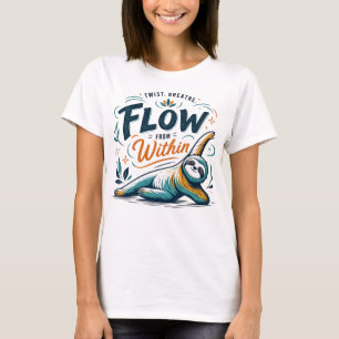 Yoga-Faultier-Flow Aus Innerer Achtsamkeit Grafik T-Shirt