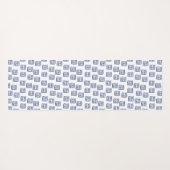 Yoga-Figuren auf einer Yoga-Matte! Yogamatte (Rückseite (Horizontal))