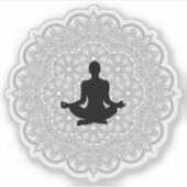 Yoga, finden Sie sich selbst maßgeschneiderte Viny Aufkleber (Vorderseite)