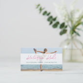 Yoga-Fitness-Instuktor QR-Visitenkarte Visitenkarte (Stehend Vorderseite)