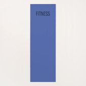 Yoga "FITNESS" matt/blau Yogamatte (Rückseite)
