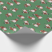 Yoga Fitness Santa Geschenkpapier (Ecke)