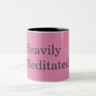 Yoga-Fitness stark meditiert Zweifarbige Tasse