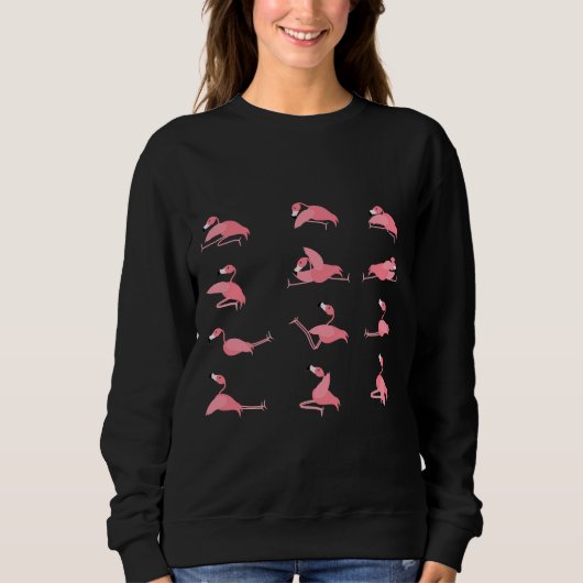 Yoga Flamingo Sweatshirt (Vorderseite)