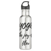 Yoga-Flasche Edelstahlflasche (Vorderseite)