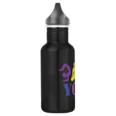 Yoga Flasche schwarz Edelstahlflasche (Links)