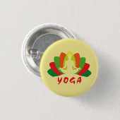 Yoga Flor de Loto Button (Vorne & Hinten)